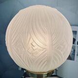 Art deco lamp with bronze base