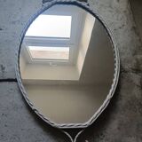 Vintage wrought iron mirror