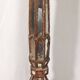 Lampadaire colonne en bois polychrome et miroité