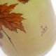 Art Nouveau vase with autumn decoration signed by Jem