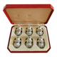 Porte-Couteaux Vintage, Métal Argenté, Ensemble de 6