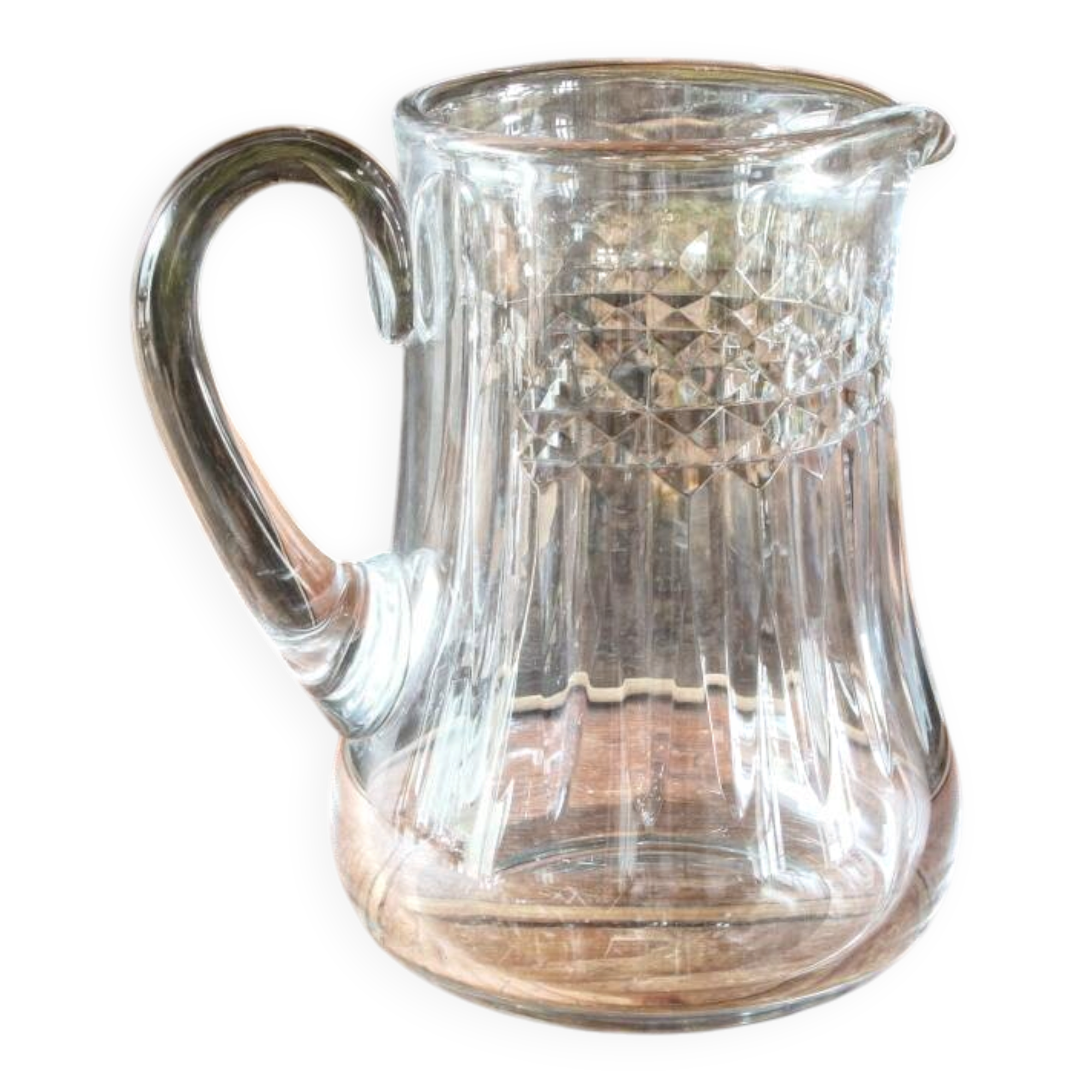 Crystal carafe by Baccarat, Picadilly model.