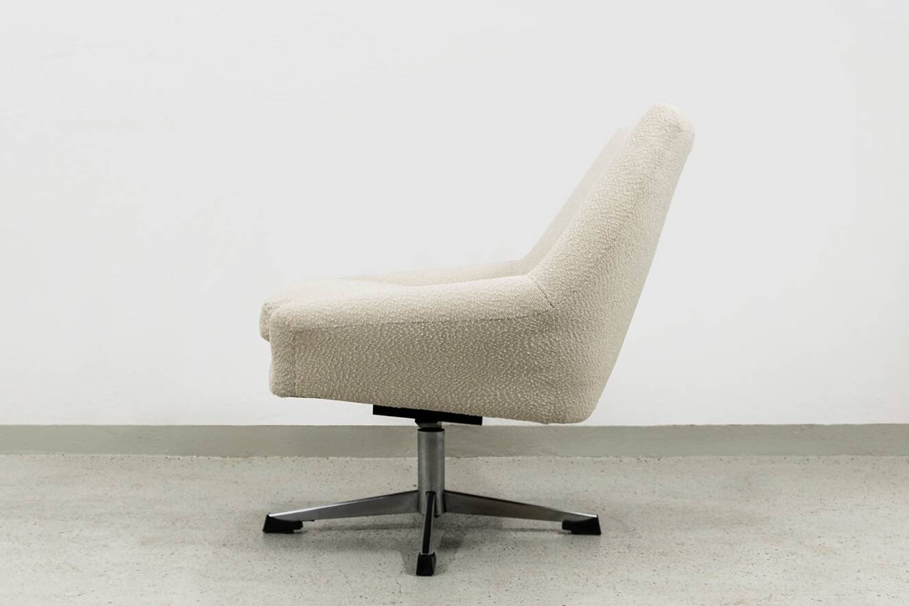 Fauteuil pivotant vintage, allemand, années 1970