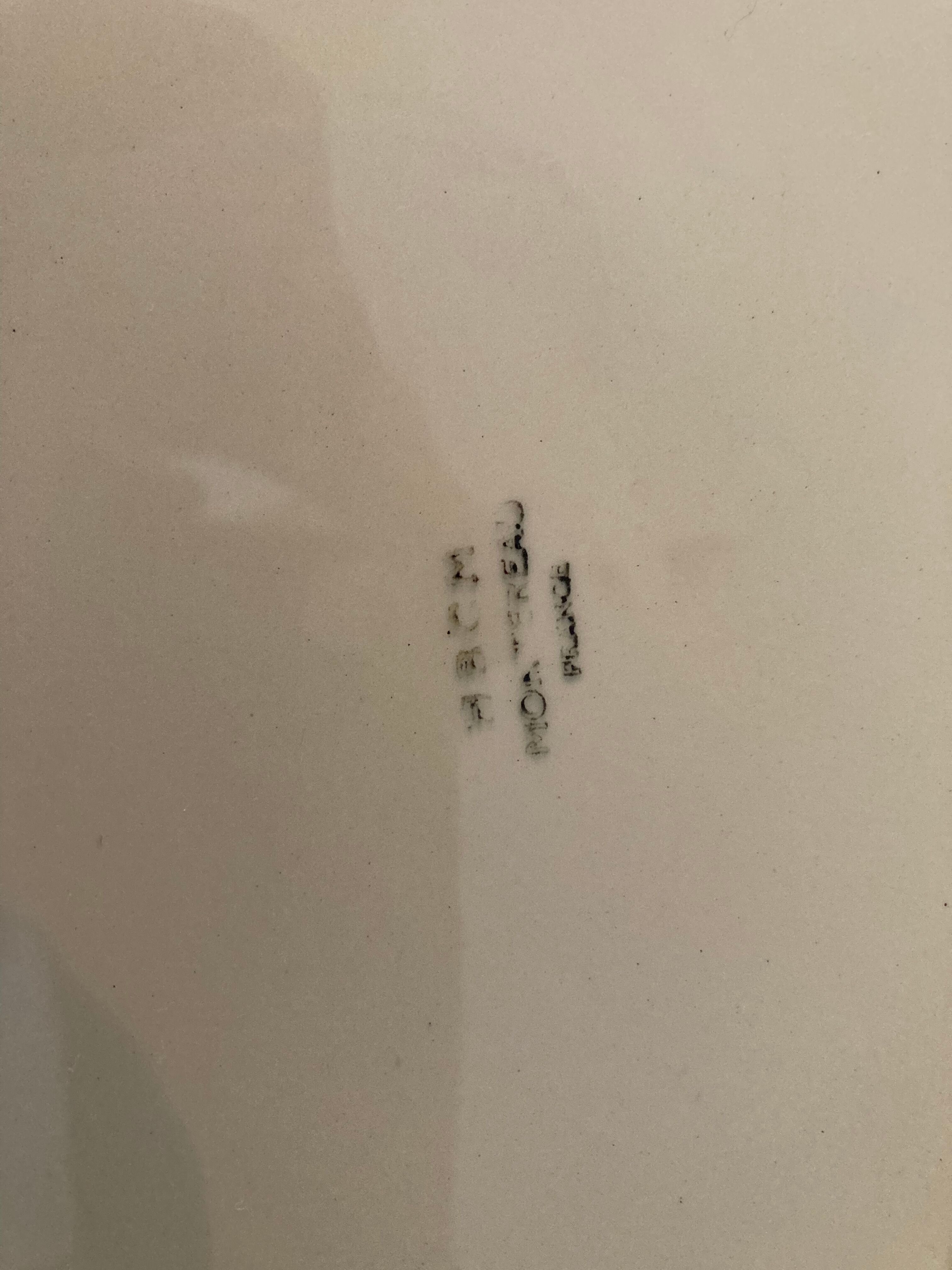 Very large oval dish montereau