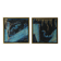 Diptych in oil on canvas, Roald Ditmer, Abstract composition, 1980s, framed, set of 2