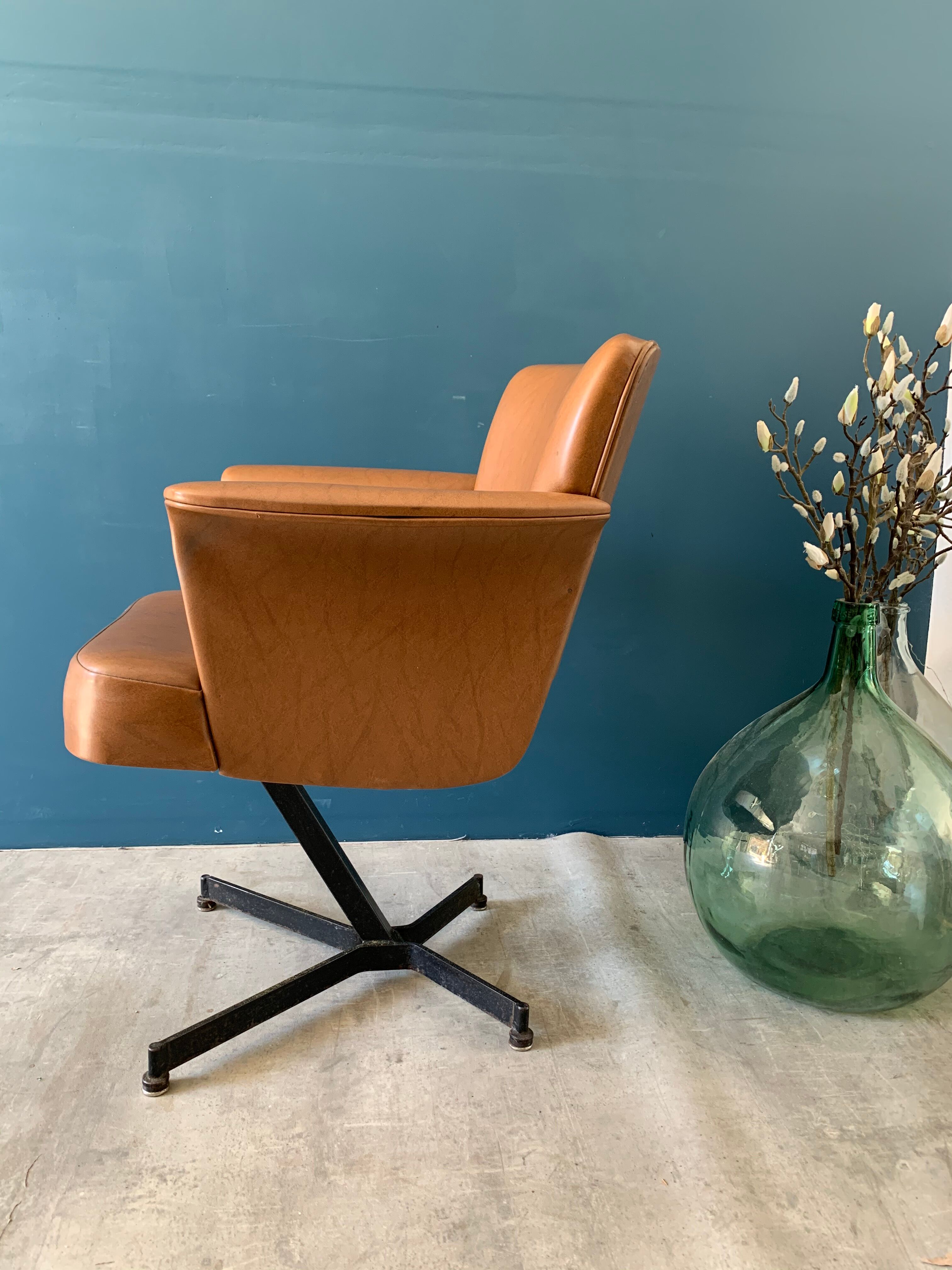 Vintage skai armchair
