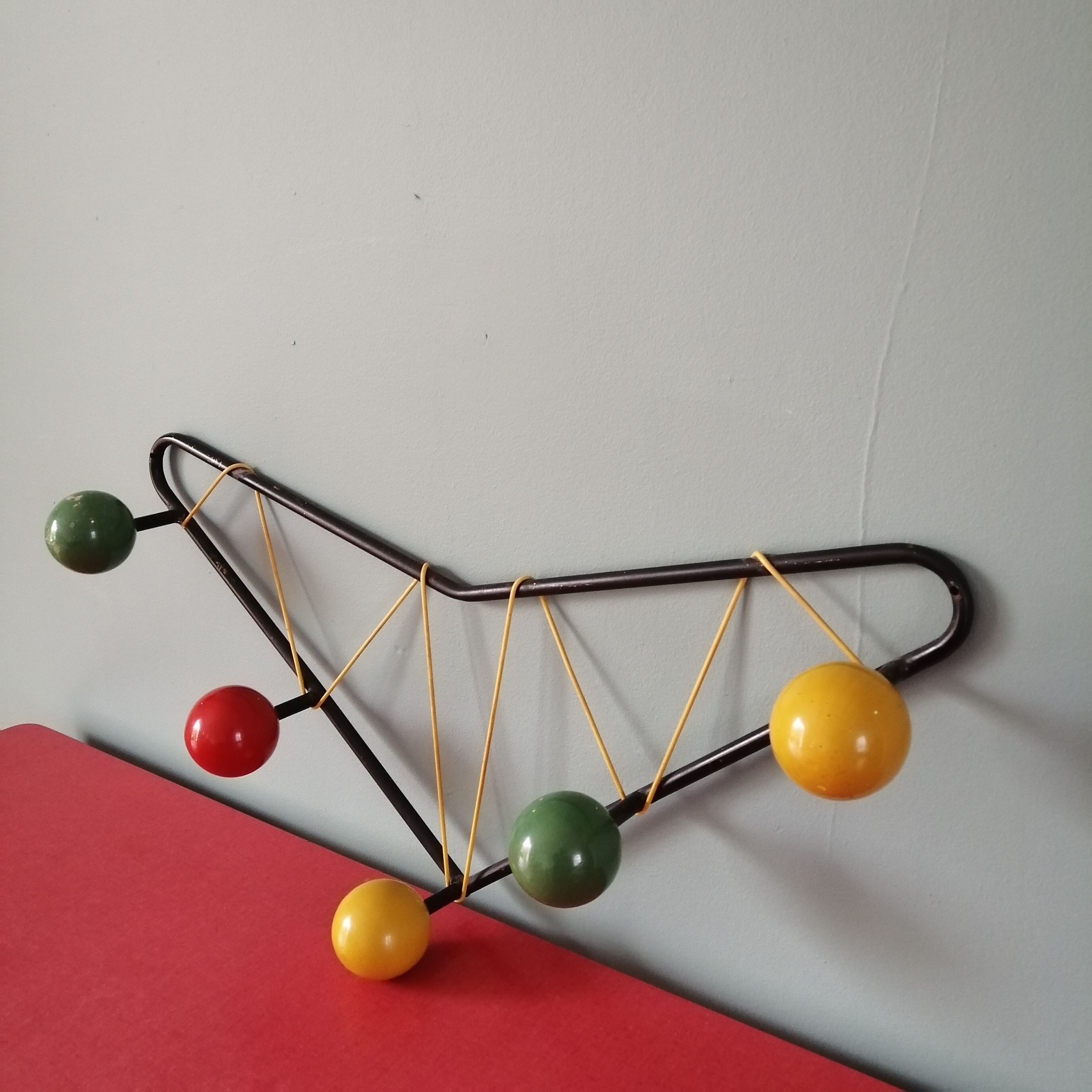 Wall coat rack 60s
