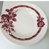 Antique KG Lunéville Roxanne flower soup plates