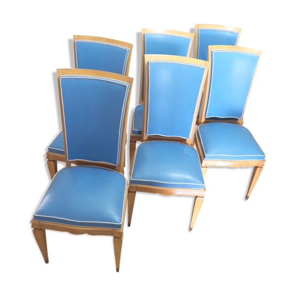 6 chaises années 40
