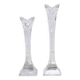 Pair of Nachtmann crystal candlesticks