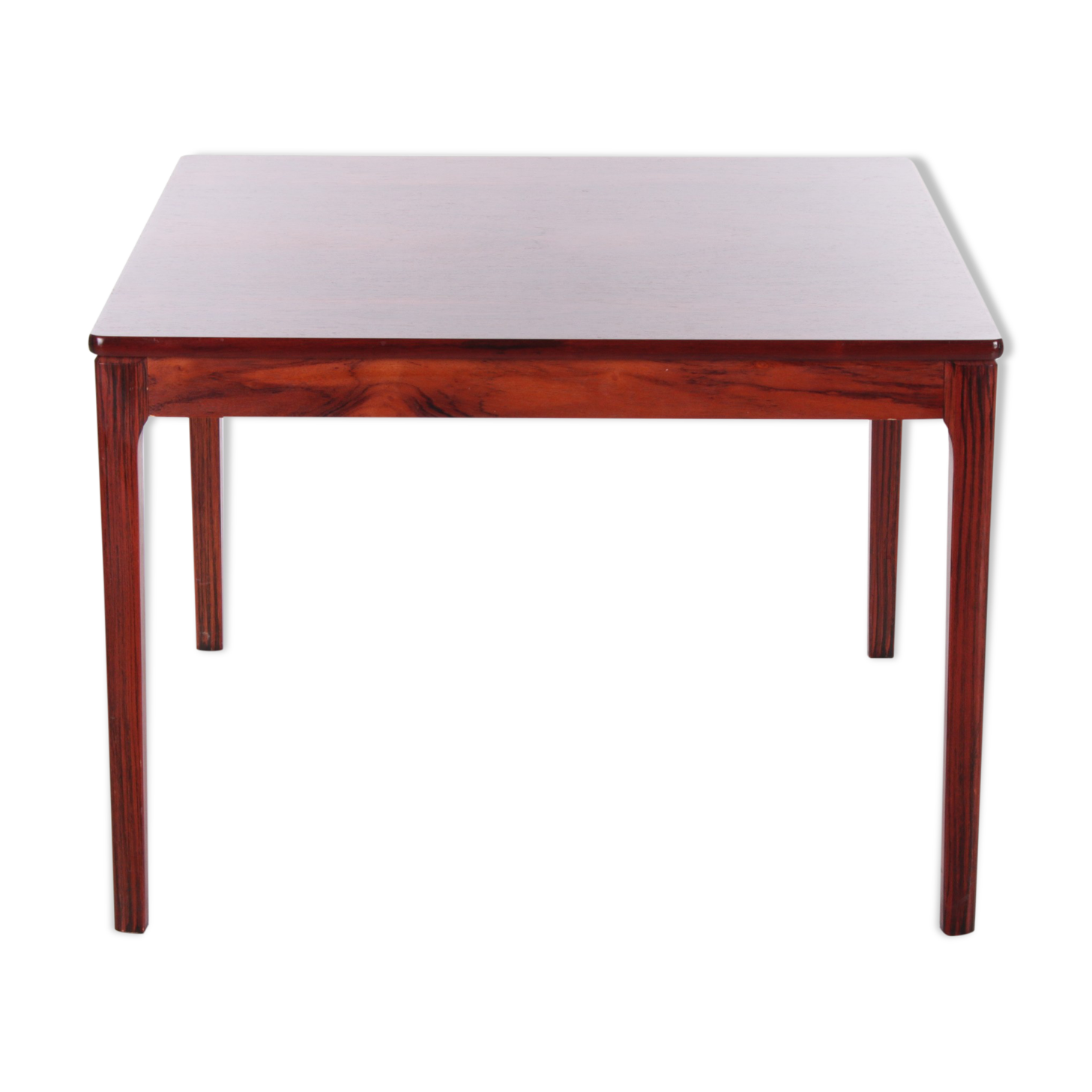 Square Danish designer Rosewood coffee table, 1970s