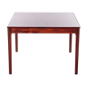 Square Danish designer Rosewood coffee table, 1970s