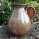 Pitcher ball in varnished beige cermic 60/70 years