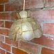 Antique Art Deco Style Pendant Light, Mother-of-Pearl & Brass, 1970s Vintage