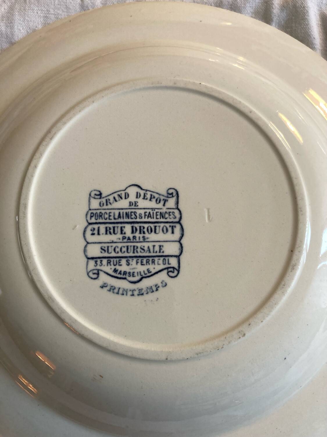 6 Spring Oxford ironstone soup plates