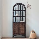 Vintage rattan shelf