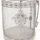 Grey metal decoration cage