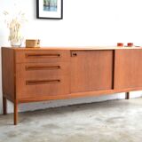 Danish teak sideboard * Sliding doors * 183 cm