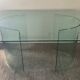 Vintage Sica Italy dining table in tempered glass