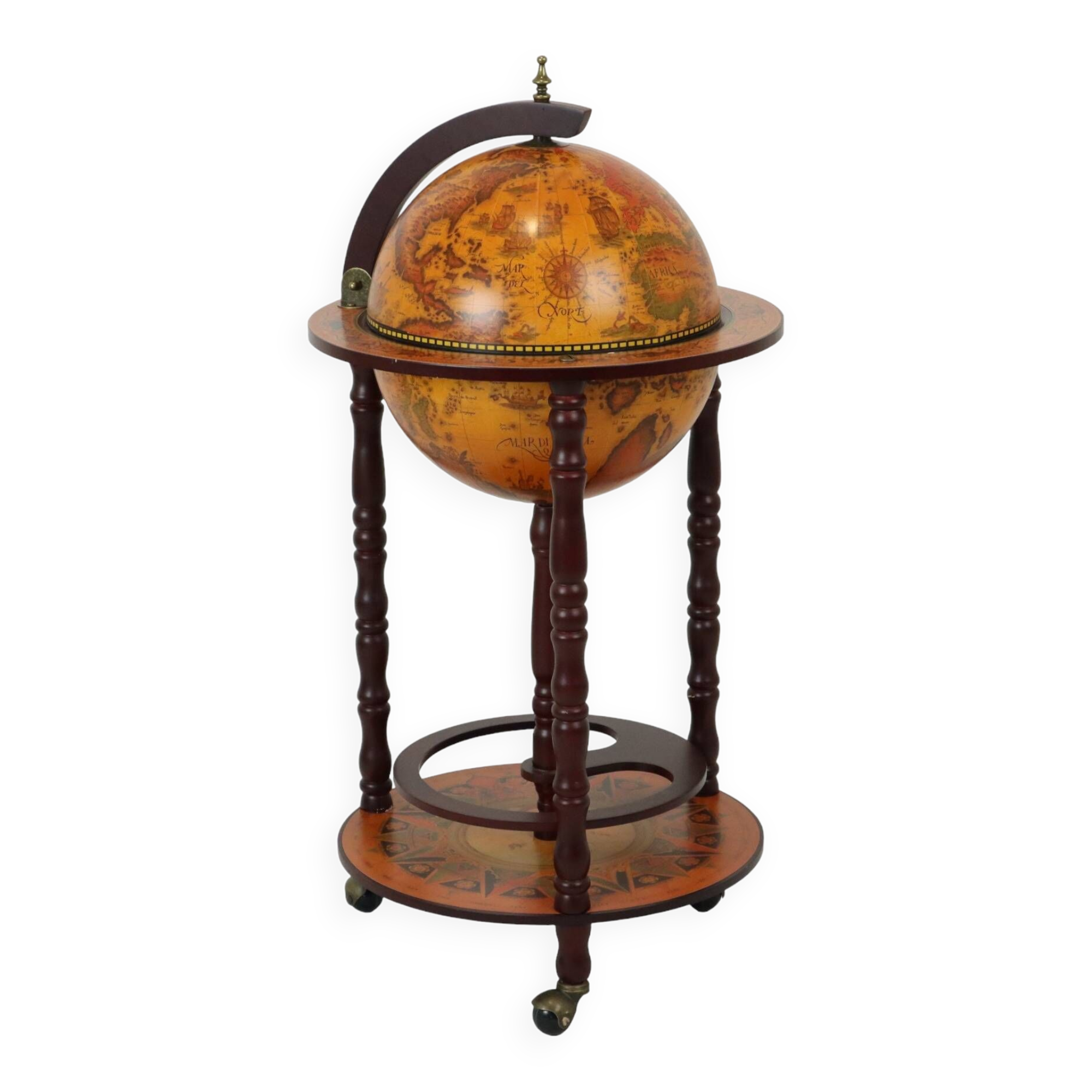 Beautiful World Globe Globe Bar Barglobe Antique Model Drinks Cabinet 87cm