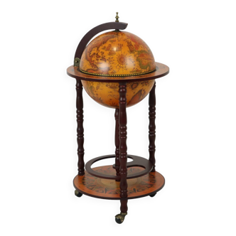 Beautiful World Globe Globe Bar Barglobe Modèle Antique Armoire à Boissons 87cm