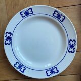 Blue butterfly patterned dinner plates