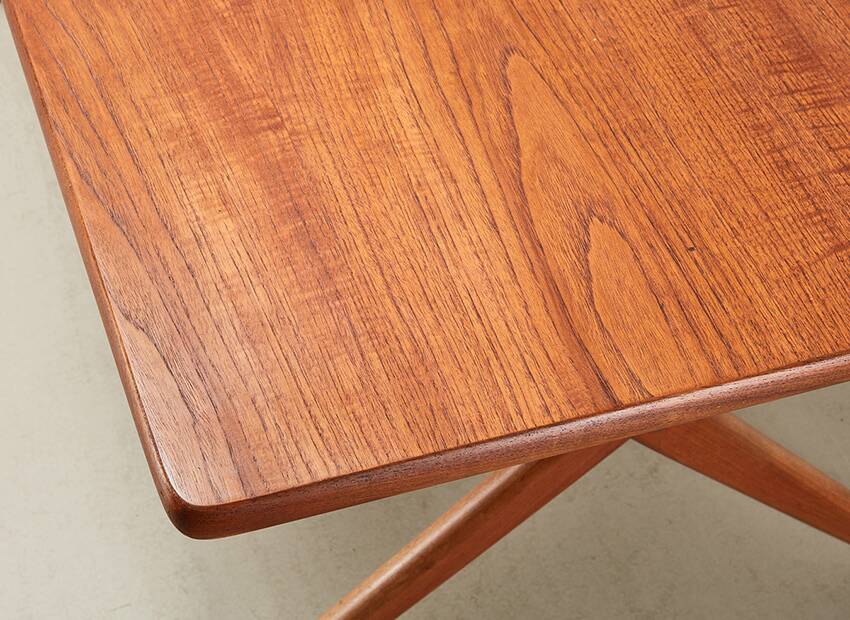 Table à manger AT-303 Sawhorse de Hans Wegner pour Andreas Tuck Danemark 1955