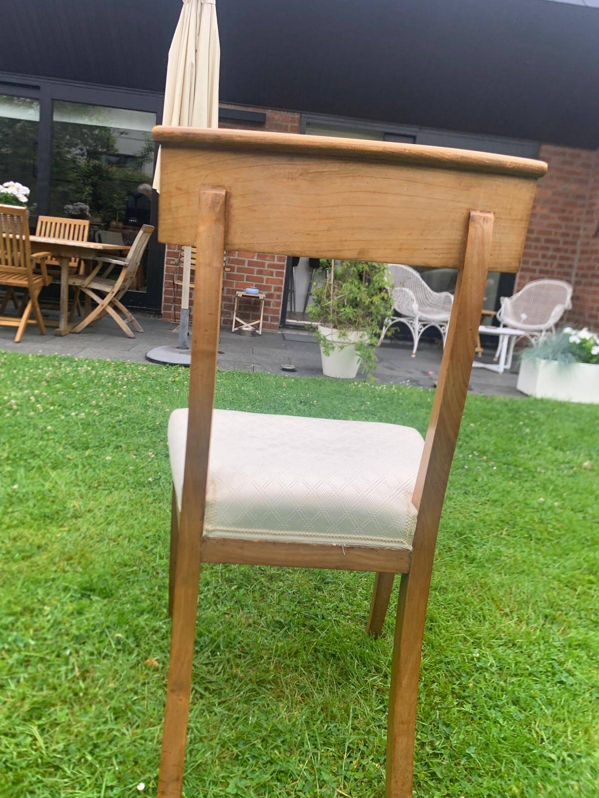 5 chaises et 1 fauteuil époque Empire