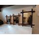 3 rattan mirrors