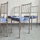 Suite de 5 chaises faux-bambou vintage 1970