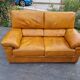 Canape 2 seater full grain leather