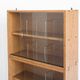 Set of 4 vintage CD shelves with glass doors, France 1990