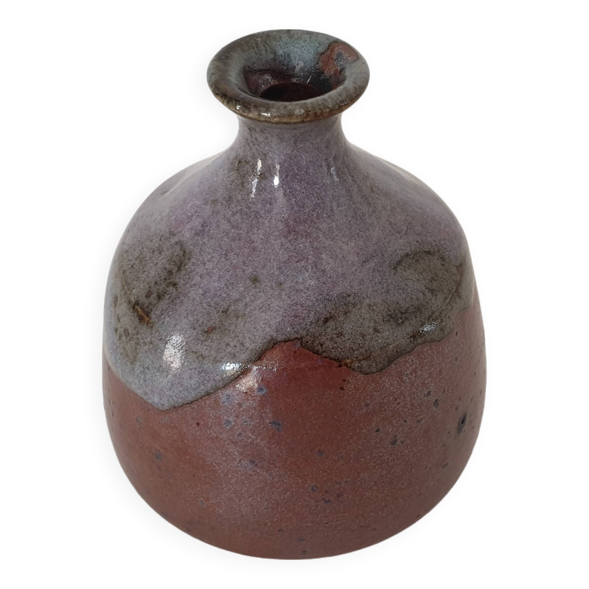 Small ceramic vase signed Montrond - Height 9.5cm