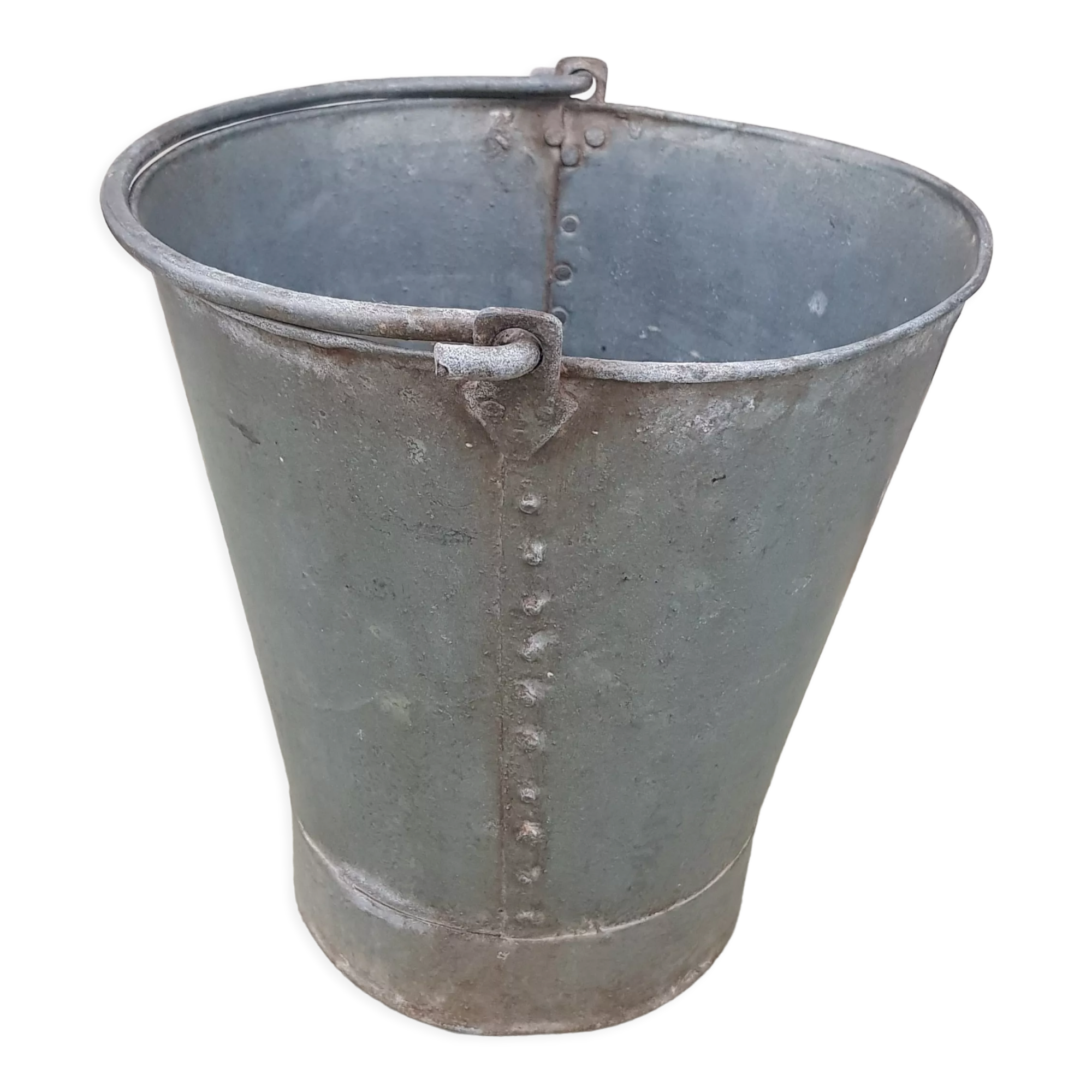 Old thick zinc farmhouse seal