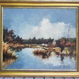 Tableau de Claude Mourier - L'étang de Ruelec