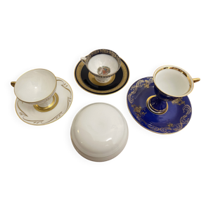 Lot de 3 tasses, leurs - une