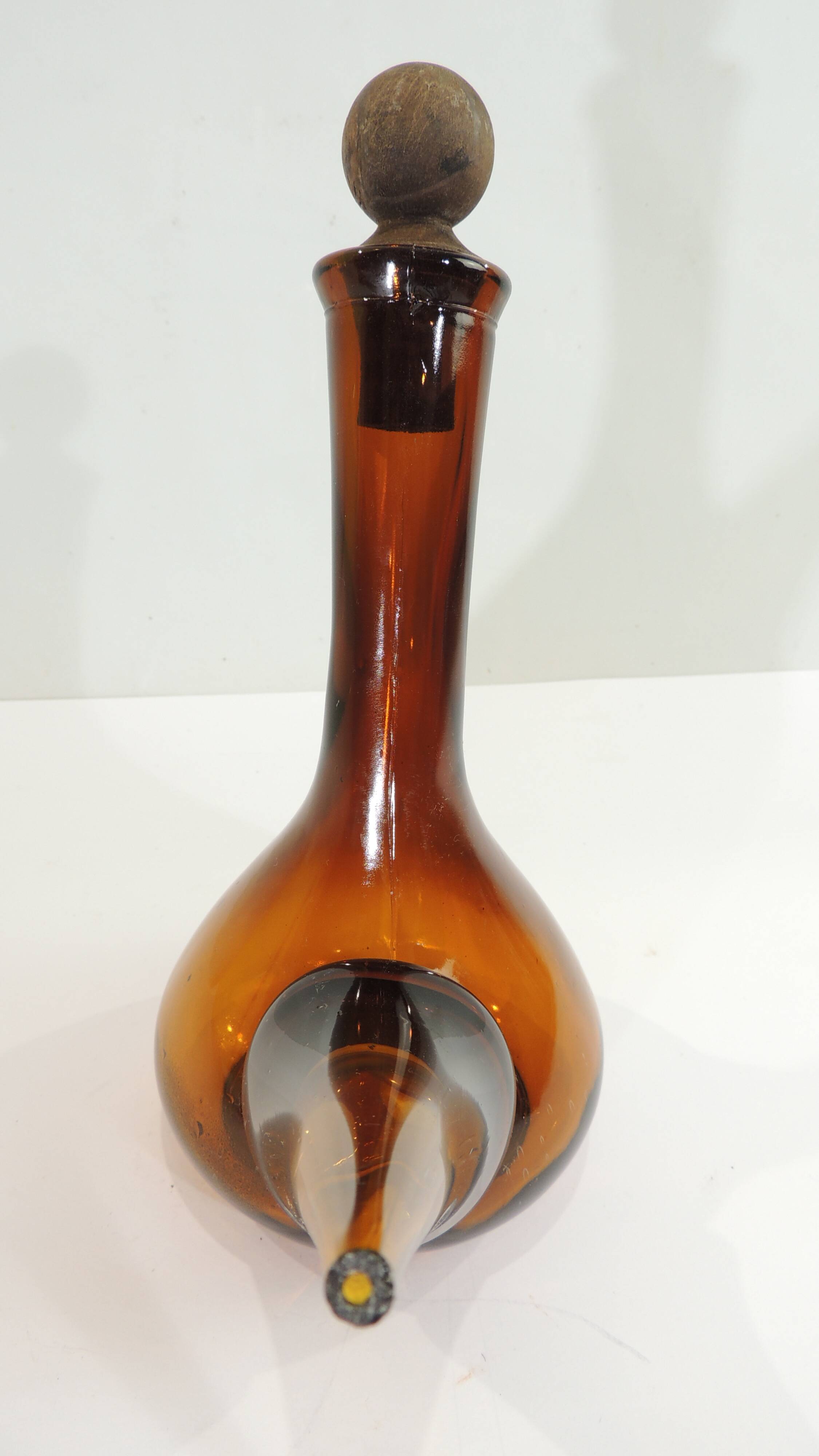 Porron verre soufflé/décanteur /carafe /pichet/vintage