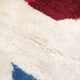 Moroccan Berber rug M'rirt, ecru with colorful patterns, 2.92x2.12m