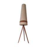 Scandinavian tripod teak lamppost