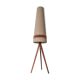 Lampadaire tripode scandinave en teck