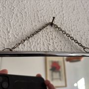 Vintage 1960 triptych barber mirror silvered Arpin - 28 x 70 cm
