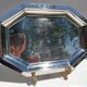 Service tray Art Deco style Jean Couzon vintage wooden handles