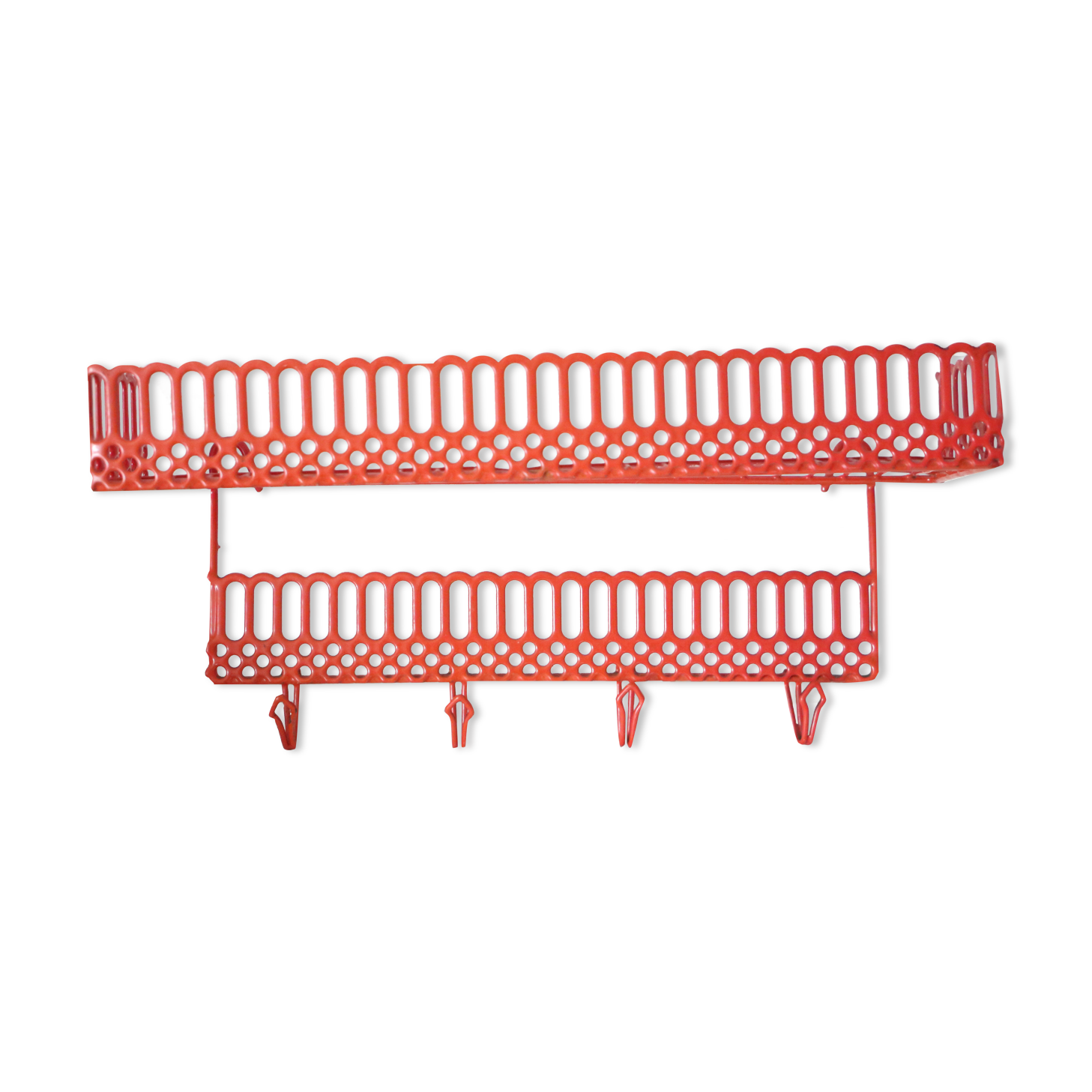 Wall shelf, vintage metal