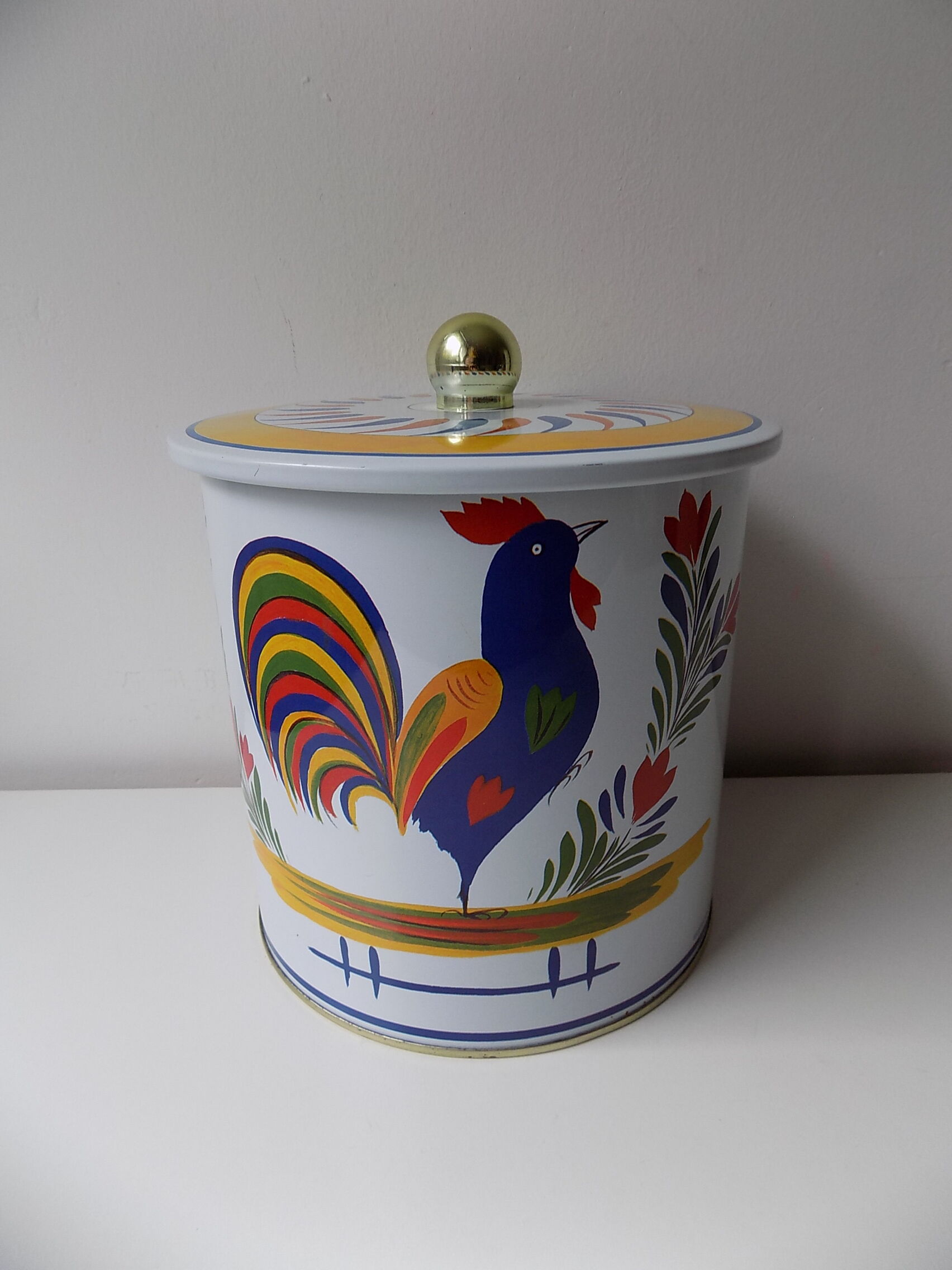 2 Metal boxes HB Henriot Quimper (16cm)