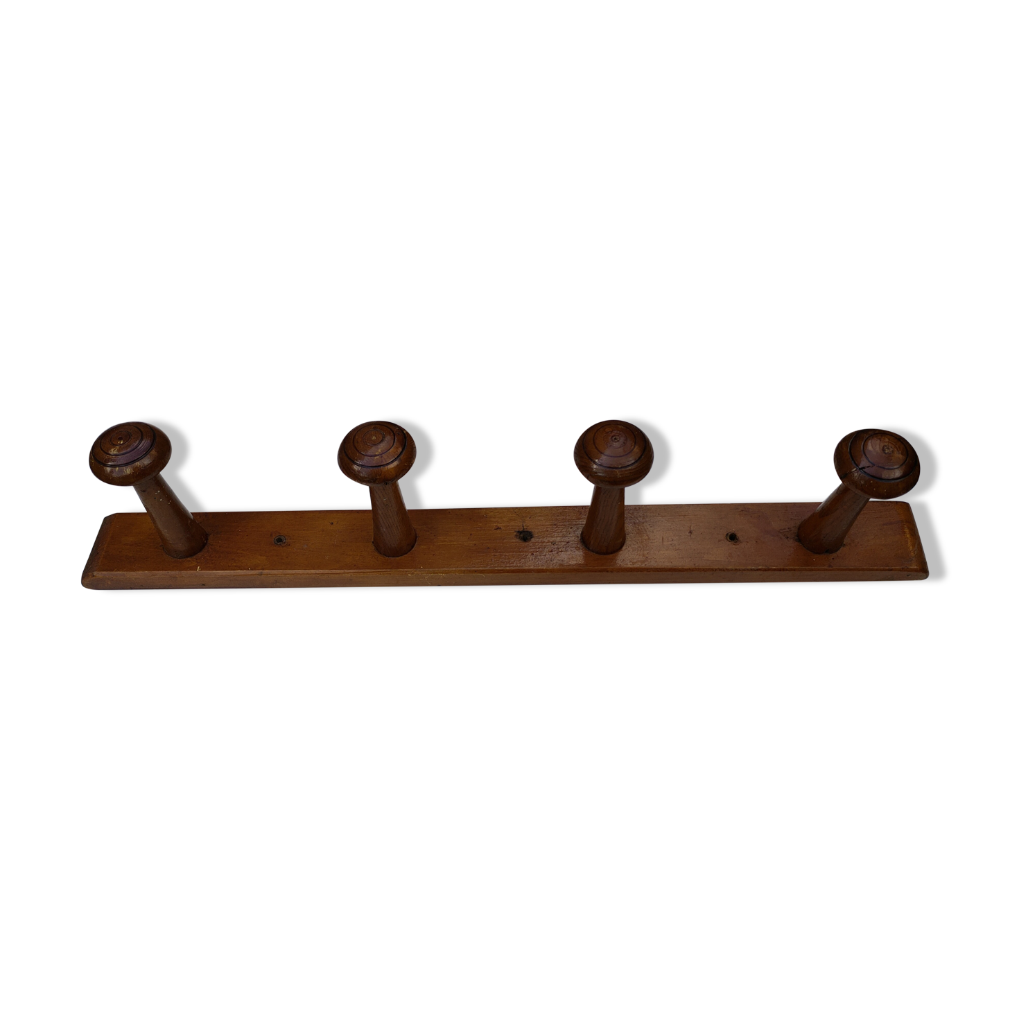 Portemanteau mural en bois vintage