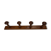 Portemanteau mural en bois vintage