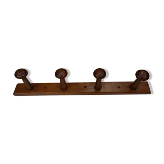 Vintage wooden wall rack