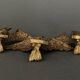 Three bronze eagles Napoleon III 19th century golden patina
