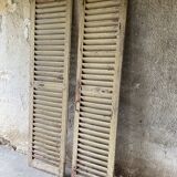 Pair of louvers - solid wood