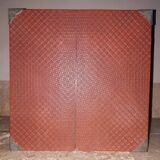 Japanese cabinet in cinnabar red lacquer, Japan Meiji era